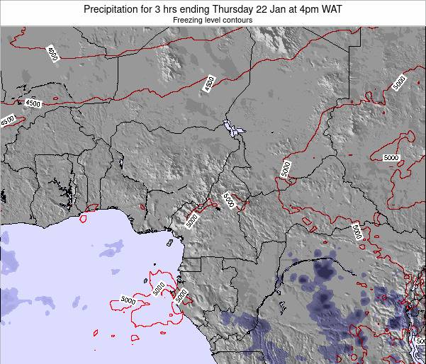 Cameroon Precipitation for 3 hrs ending Saturday 01 Jul at 4am WAT