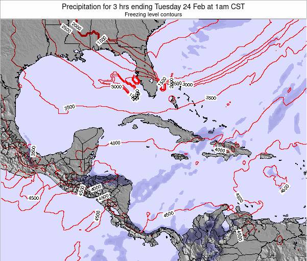 Cuba Precipitation for 3 hrs ending Friday 26 Mar at 8am CDT