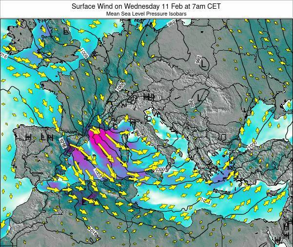 Malta Surface Wind on Saturday 08 May at 2am CEST