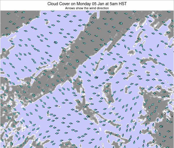 Midway Islands Cloud Cover on Thursday 13 Jul at 11am HST