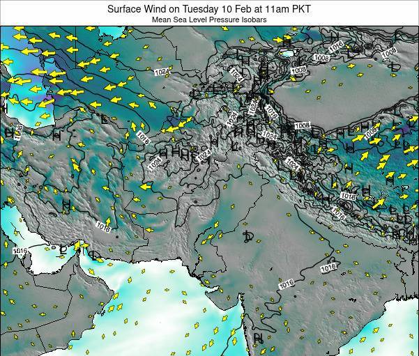 Wind Map Of Pakistan Pakistan Surface Wind on Monday 17 May at 5am PKT