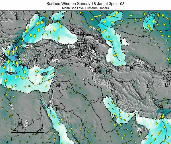 Lebanon Surface Wind on Friday 27 Aug at 9pm EEST