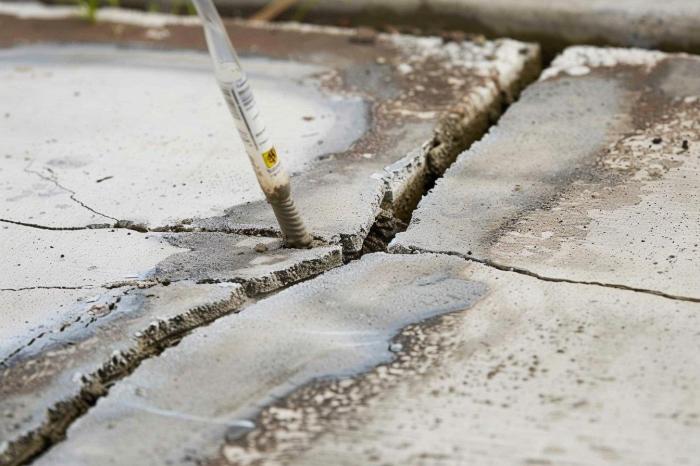 Concrete repair patio how cracks deck