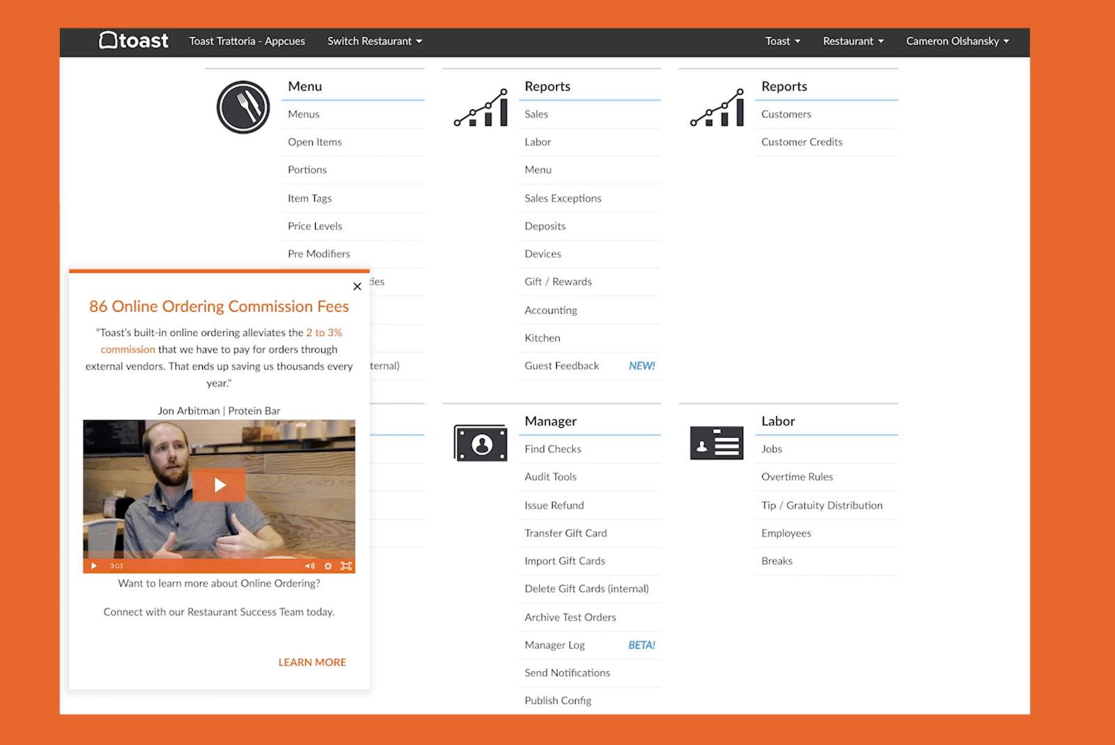 How Toast uses Appcues to deliver personalized user experiences