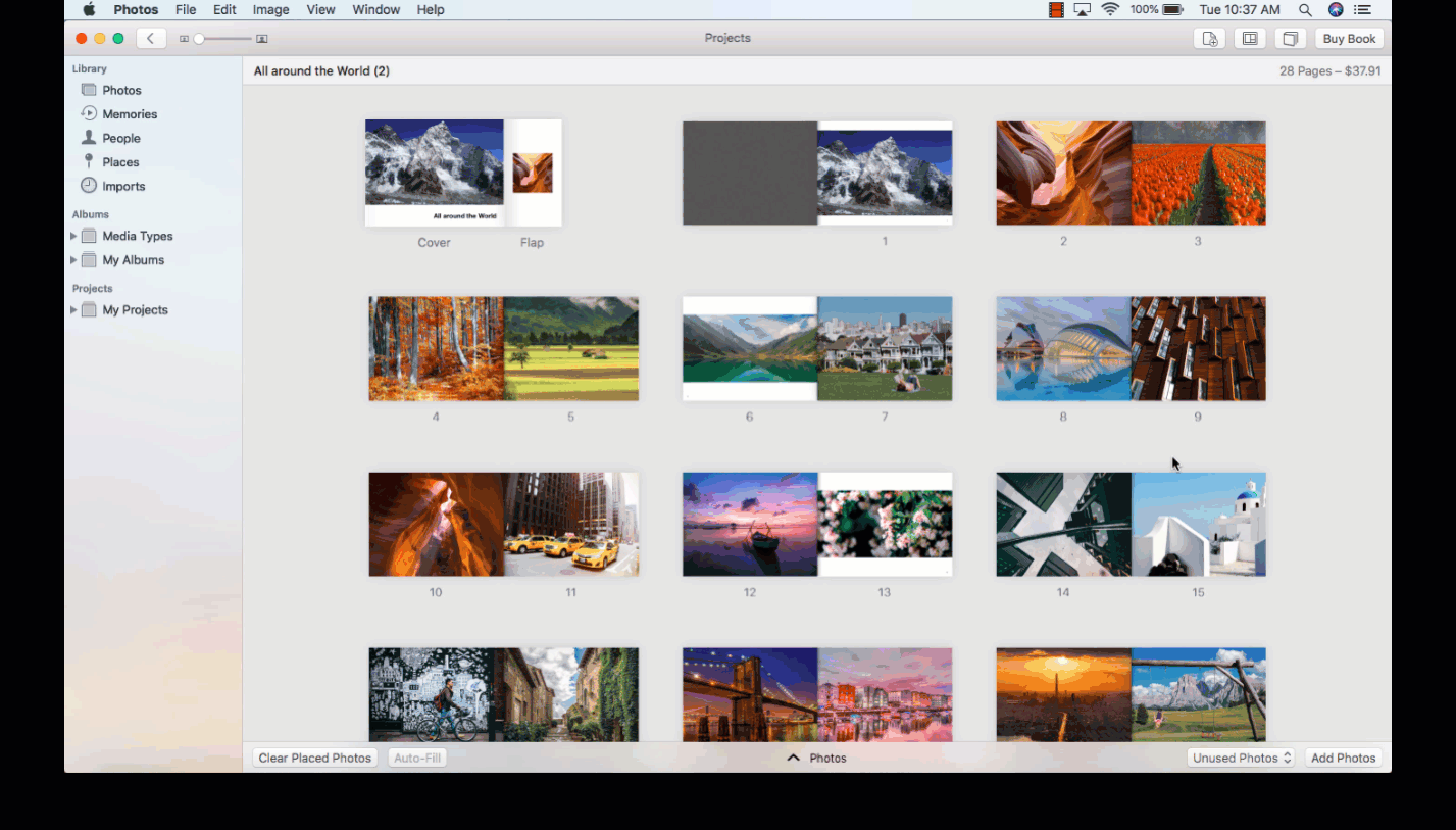 créer un album photo