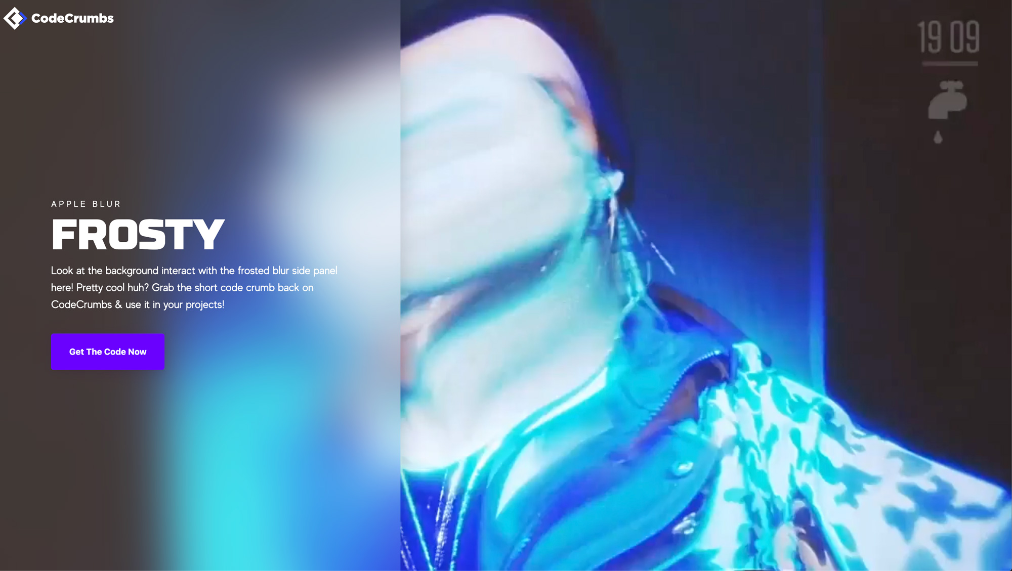 Apple Frost Blur CodeCrumbs