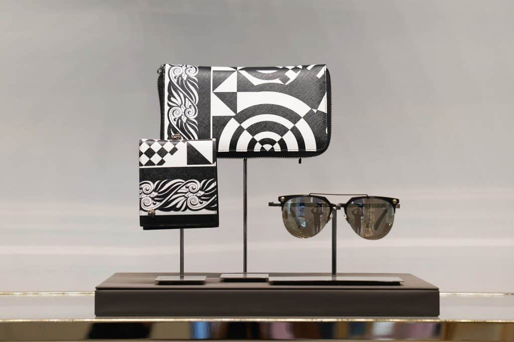 Ec Studio creates fashion accessory displays for Versace in New York