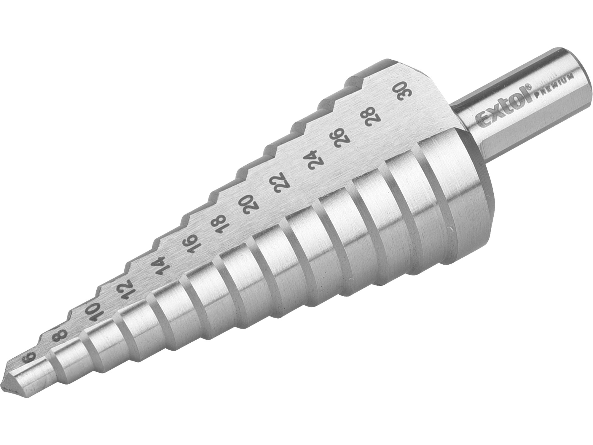 Step Drill Bit 630mm/2mm, 13 steps, HSS