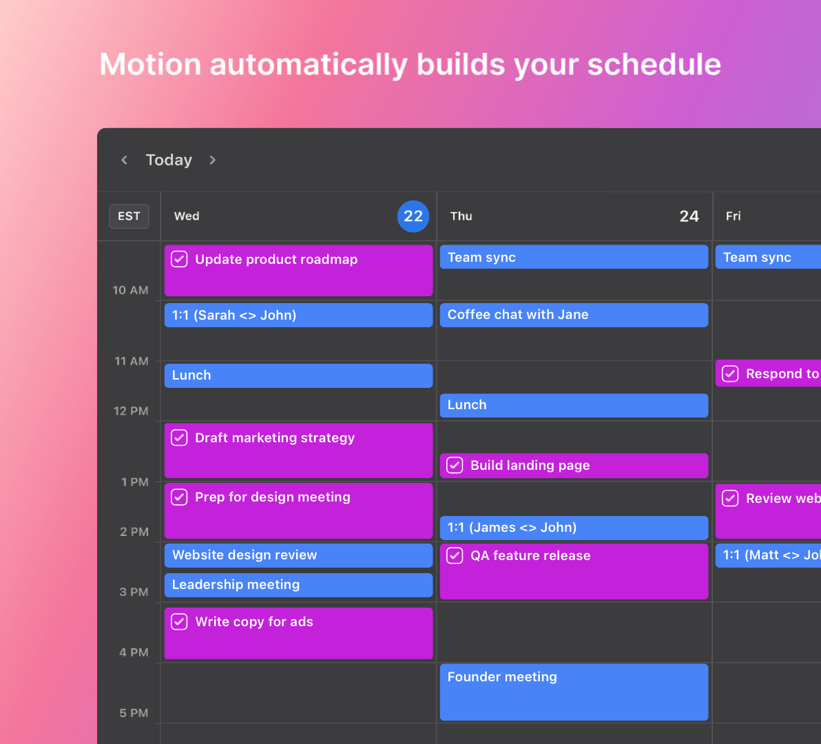 Plan your day with the help of Use Motion’s Artificial Intelligence Techno Analyzer