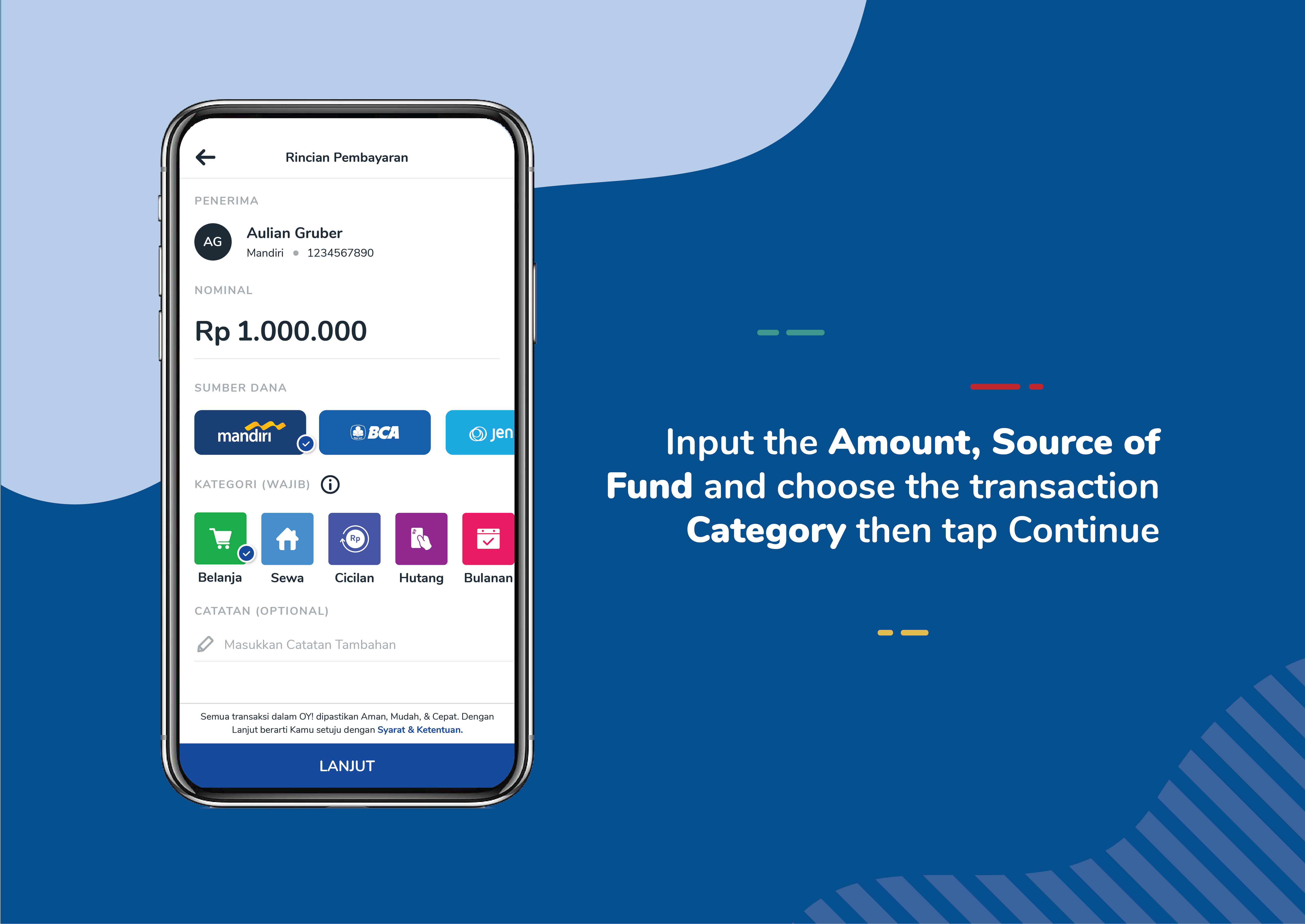 How To Do Transaction in OY!