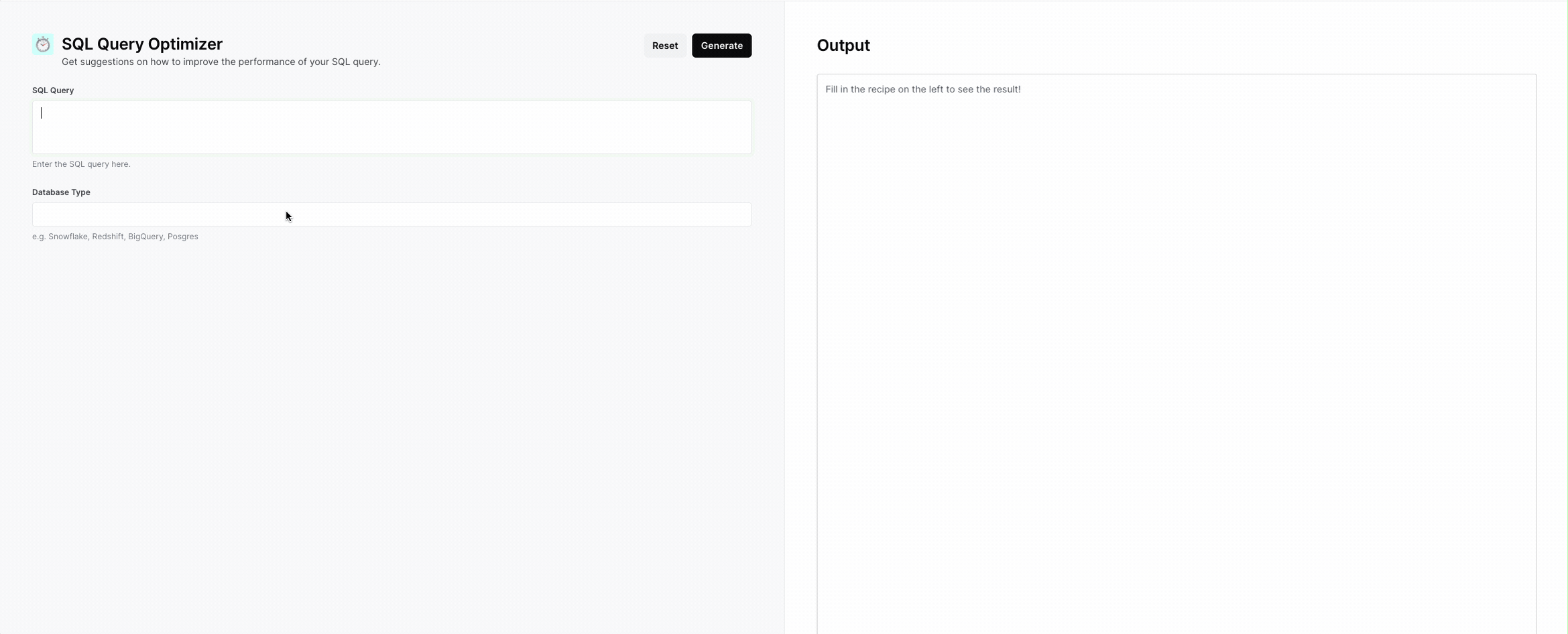 Using AI to optimize your SQL queries
