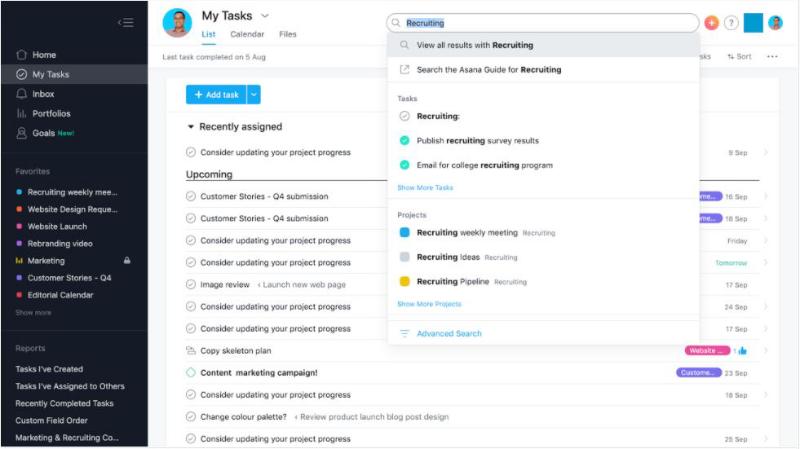 Asana Project Management Software Software for your Business