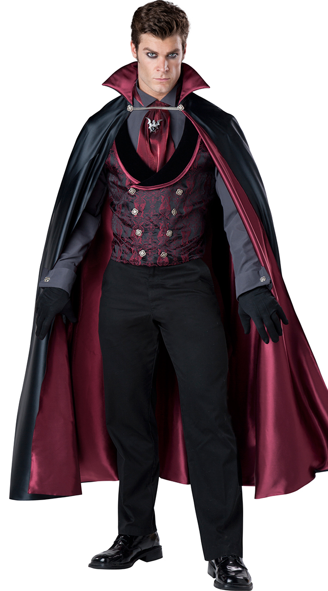 Men's Vampire Costume, Midnight Count Costume