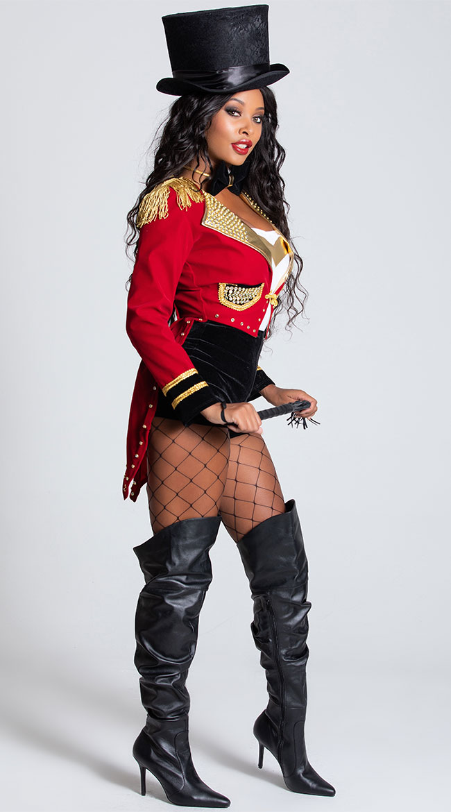 Deluxe Lion Tamer Costume, Female Lion Tamer Costume, Seductive Circus