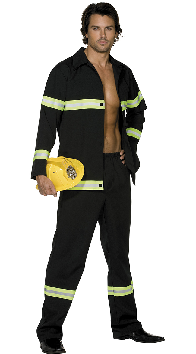 Men's Hot In Here Fireman Costume, Sexy Firefighter Costume, Sexy Male