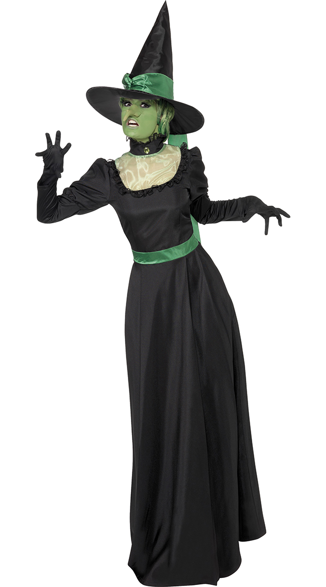 Black and Green Witch Costume, Ugly Witch Costume