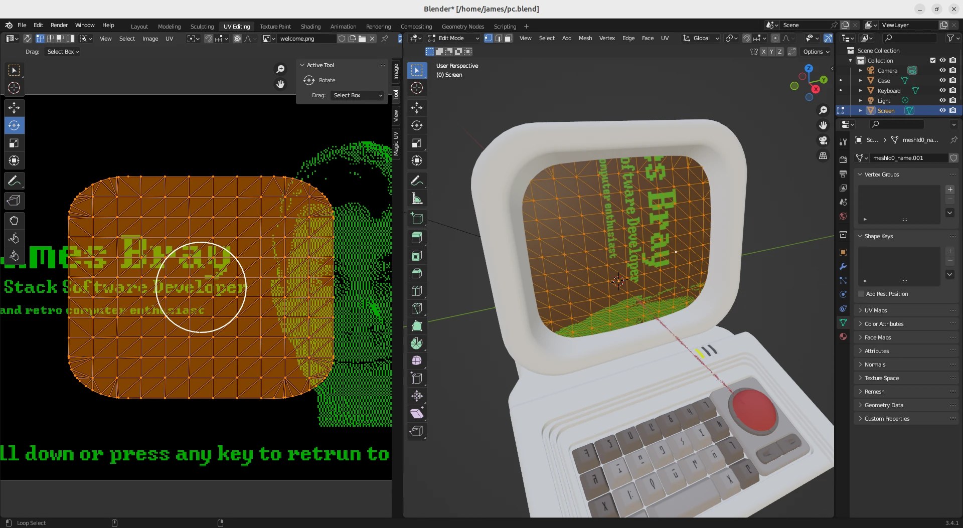 Quick, interactive, 3D, computer emulator.