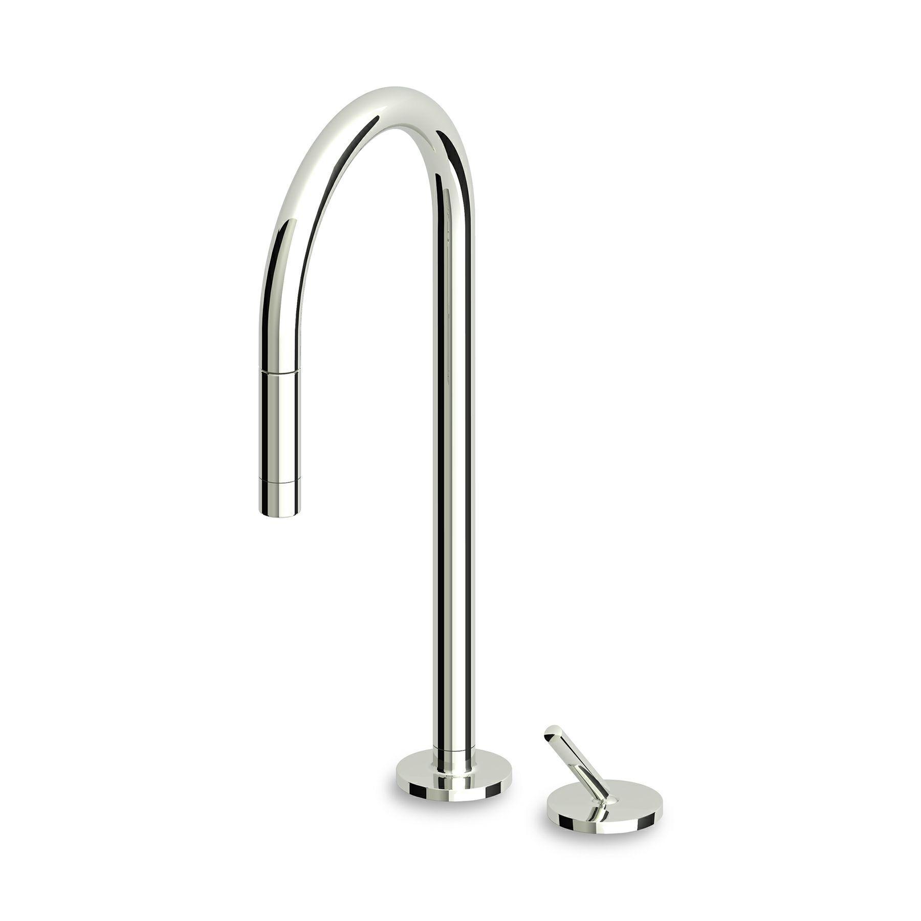 Zucchetti Single lever sink mixer, swivel spout and spray.
