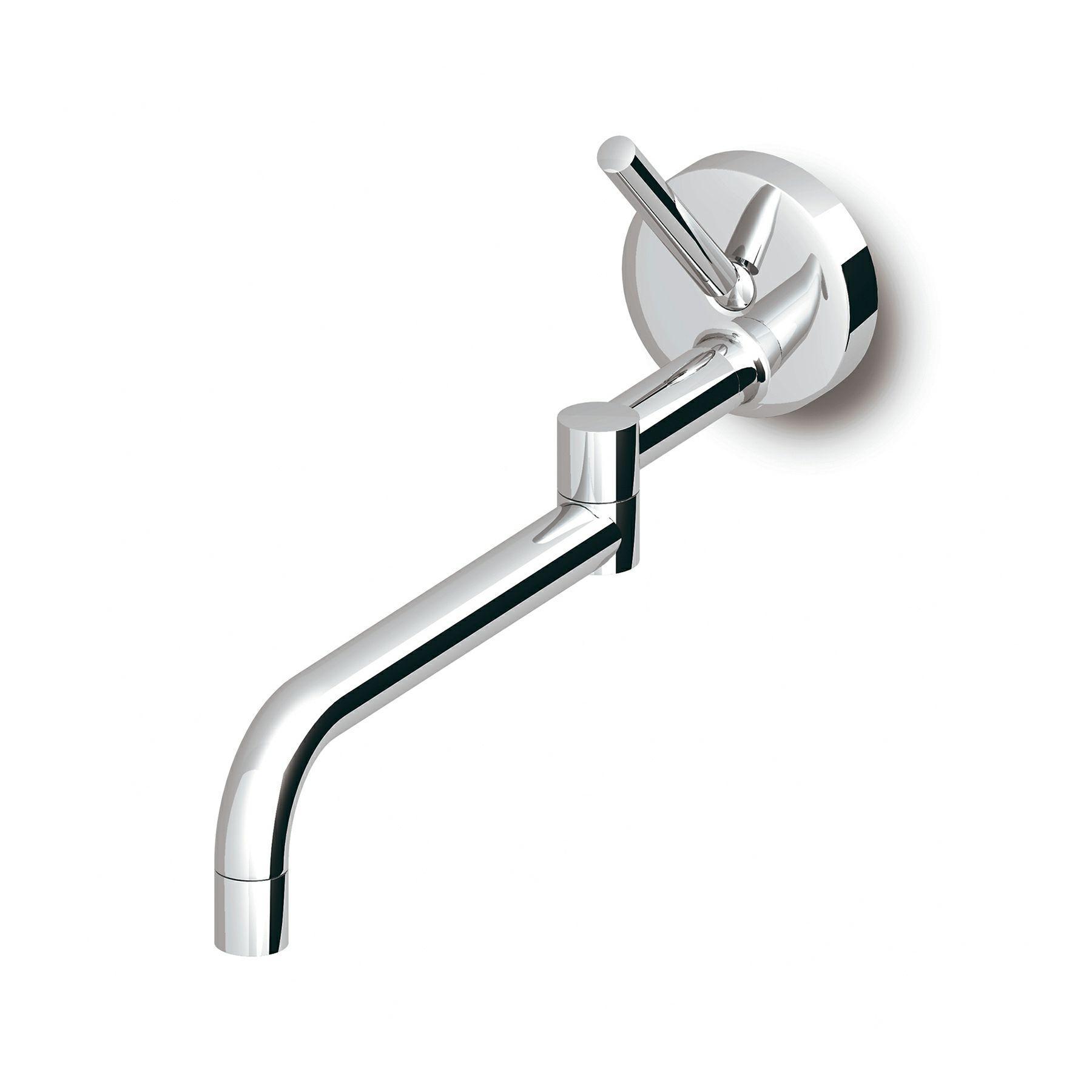 Zucchetti Isy builtin single lever sink mixer with swivel spout.