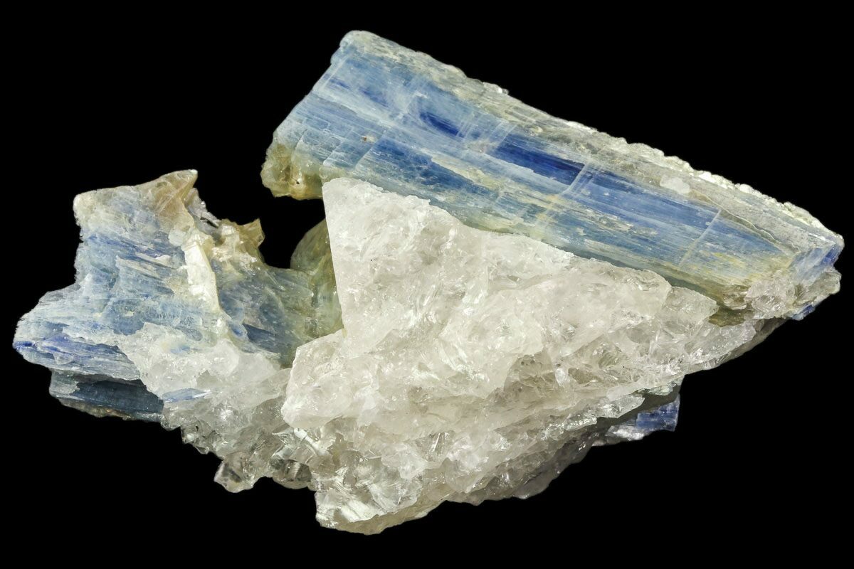 3.6" Vibrant Blue Kyanite Crystal In Quartz Brazil For Sale (80395