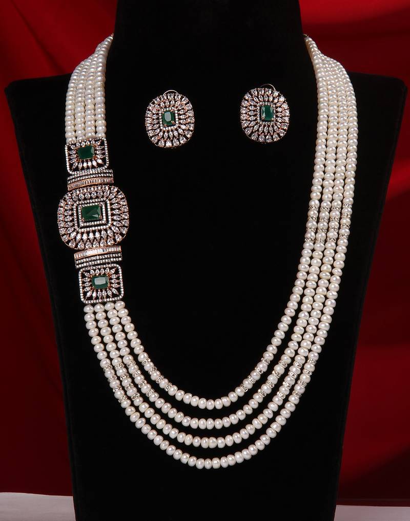 Real Natural Hyderabadi pearls Set With Certificate Hyderabad Jewels