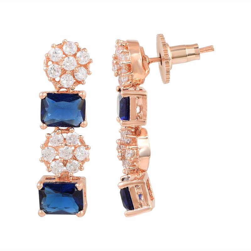 Blue American Diamond necklacesets Ambika Creation 3840731