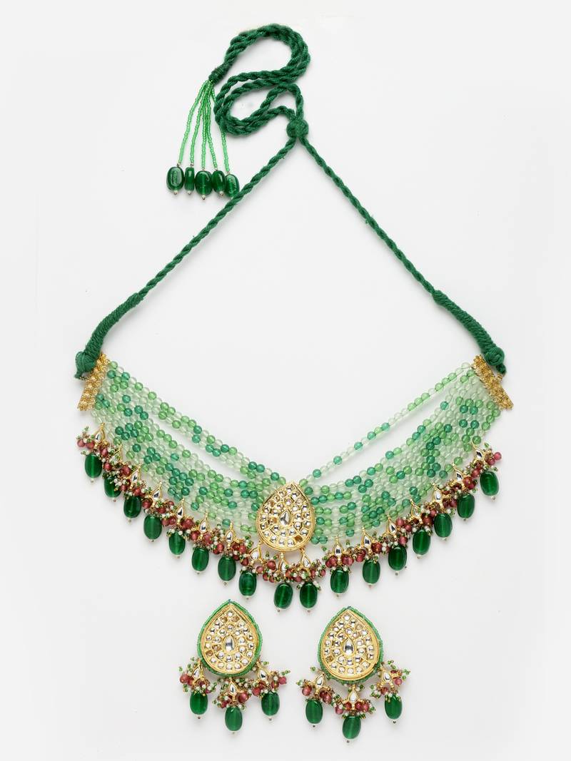 Green pearl necklacesets DUGRAN BY DUGRISTYLE 4009965