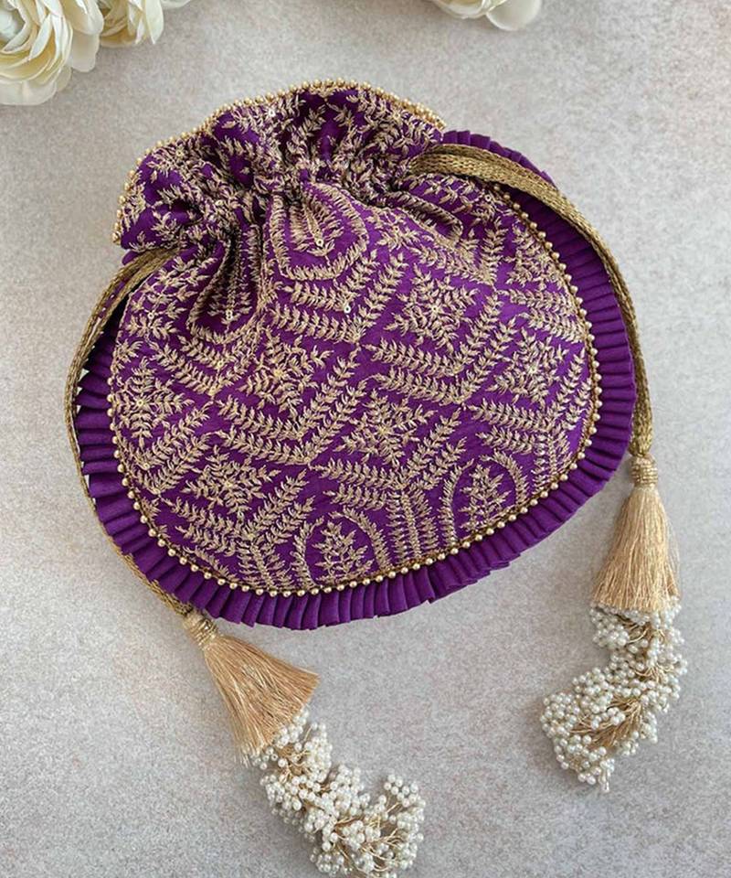 Buy Latest Designer Potli Bags for Weddings 2024 Mirraw Luxe
