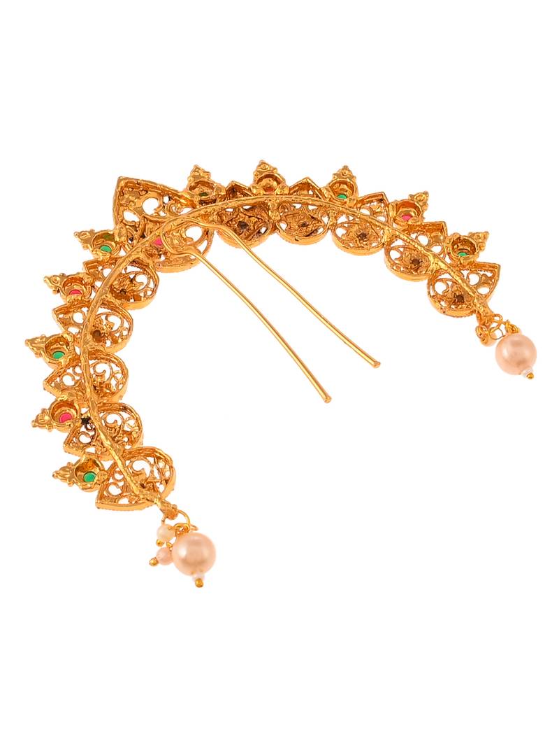 Gold plated traditional wedding hair accessory Silvermerc Designs