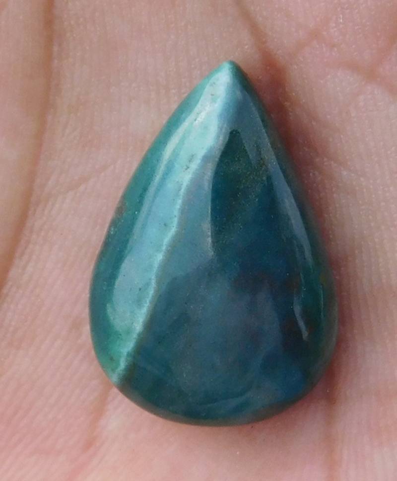 17.75 Cts Royal Splendid Green Blood Stone 24X16X6 Mm Cabochon Loose(010)