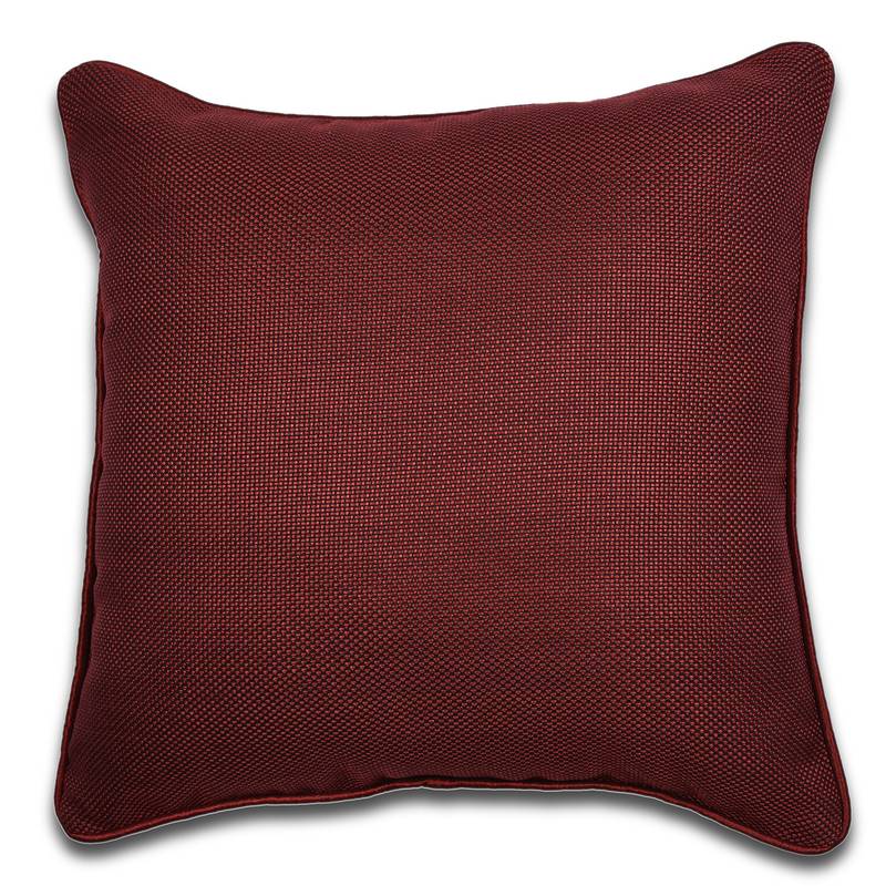 Texture Cushion Cover ( Pack of 5, 45 x 45 cm, Maroon ) HOME AND WE