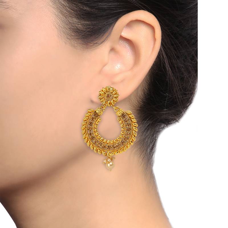 Brown earrings ADIVA LIFESTYLE PRIVATE LIMITED 2634878
