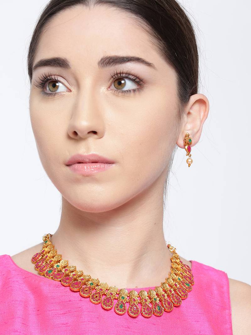 Gold collar necklace Priyaasi 2794067