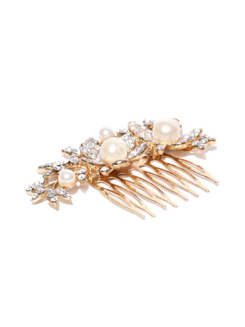 Gold women hair clip Priyaasi 2891192