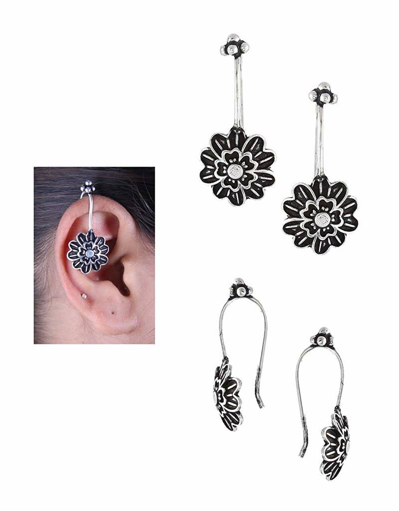 Silver ear cuffs Priyaasi 2891205