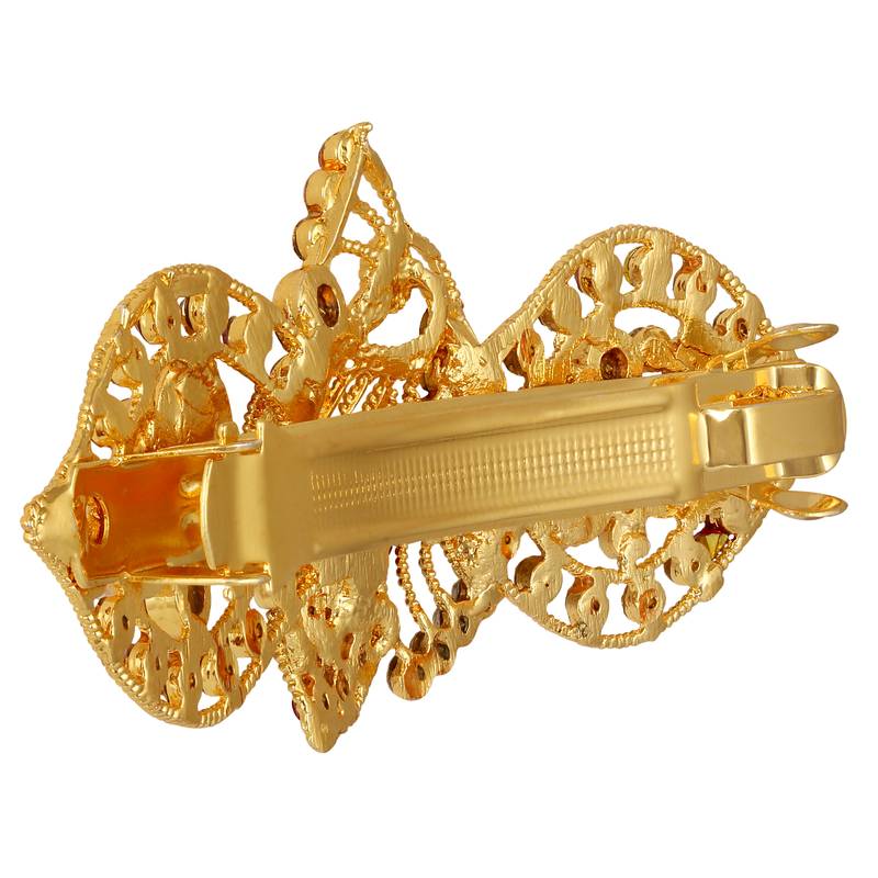 Gold diamond hair clip MFJ 2893108