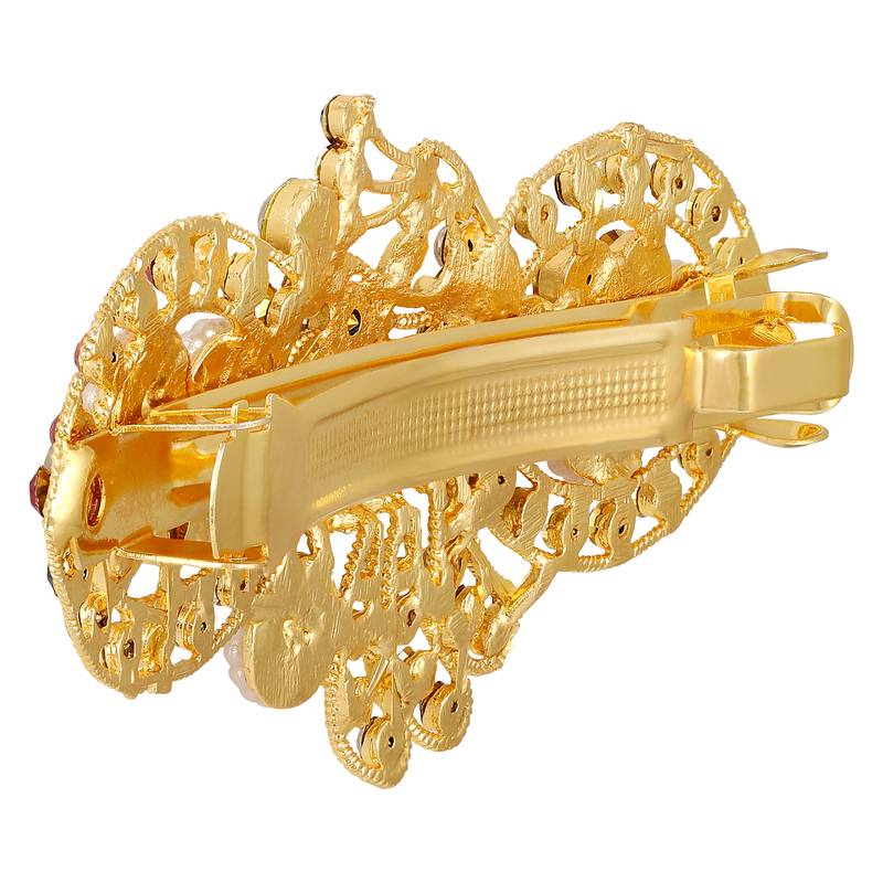 Gold diamond hair clip MFJ 2893111