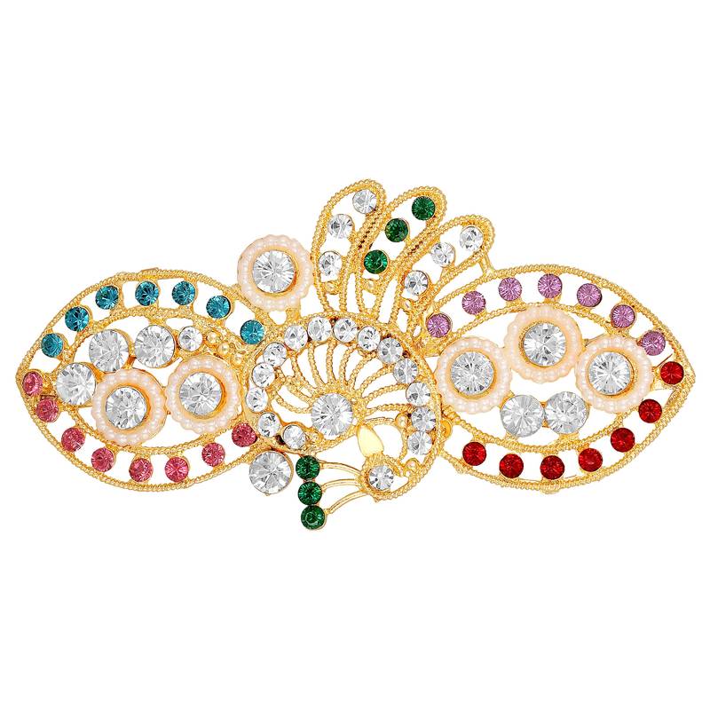Gold diamond hair clip MFJ 2893111