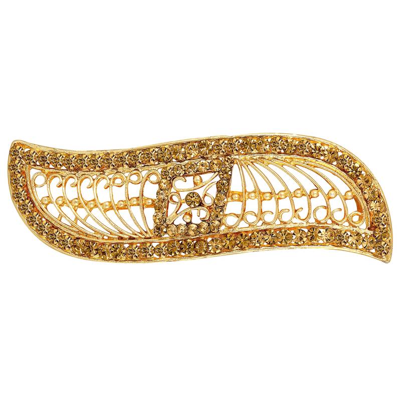Gold diamond hair clip MFJ 2893113