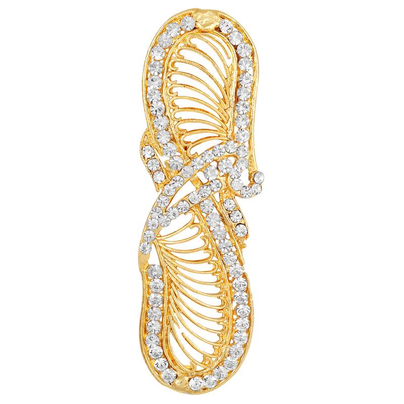 Gold diamond hair clip MFJ 2893114