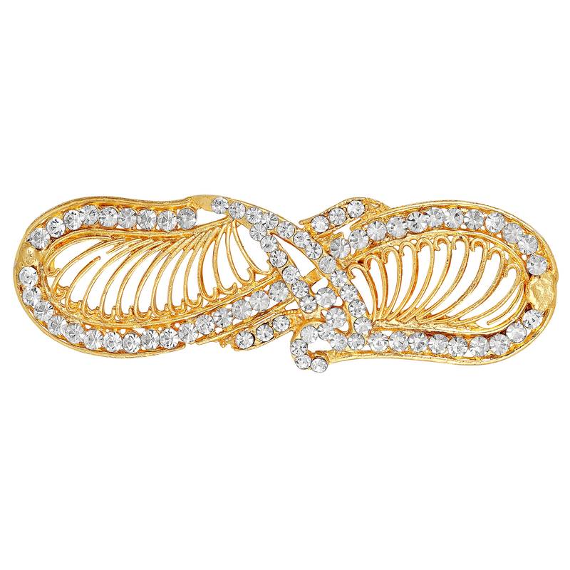 Gold diamond hair clip MFJ 2893114