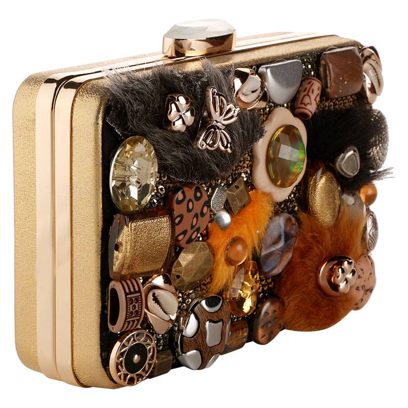 Multicolor Embellished clutch VDesi 2893540