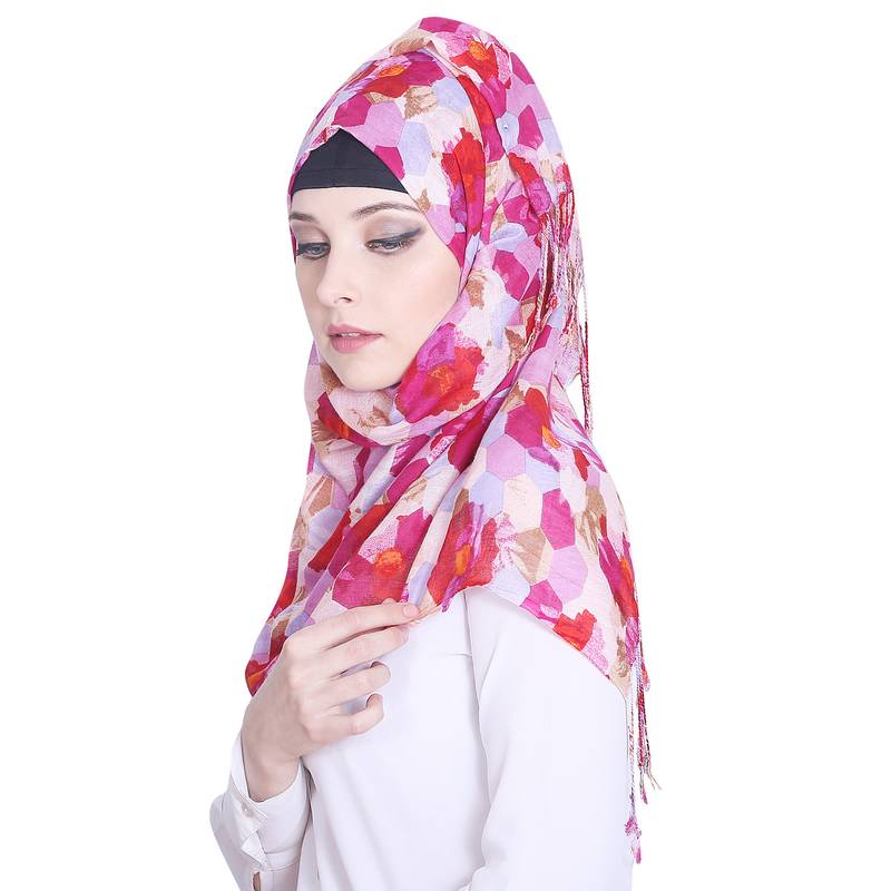 Multicolor printed viscose hijab Momin Libas 2921620