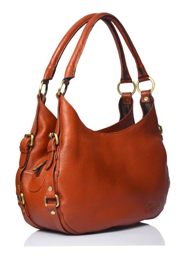 Musqari Ladies Handbags For Women Leather Bags (Pure Leather Bag) (Tan