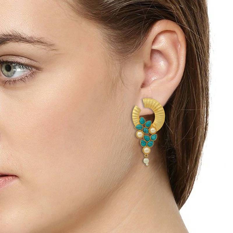 Multicolor Earrings OMKAR JEWEL 3036156