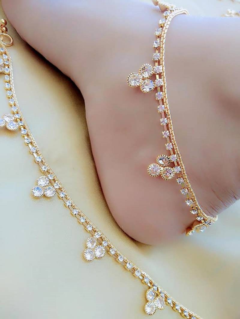 White Diamond Anklets MAXI FASHION 3064860