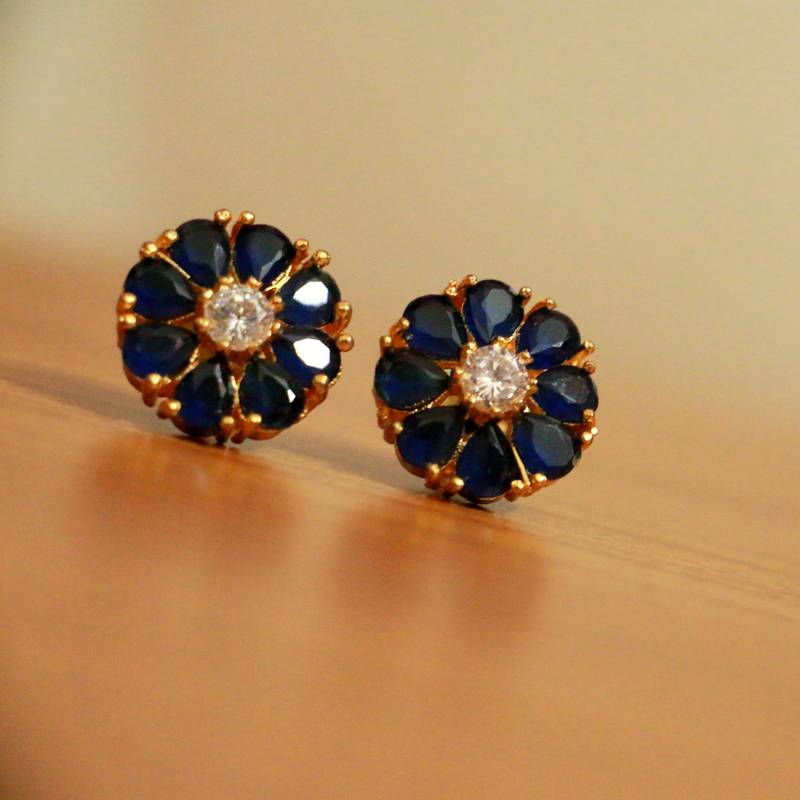 Blue Sapphire Studs Sanvi Jewels Pvt. Ltd. 3137824