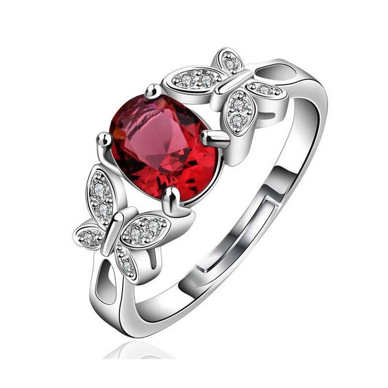 Red cubic zirconia rings Jewels Galaxy 3168753