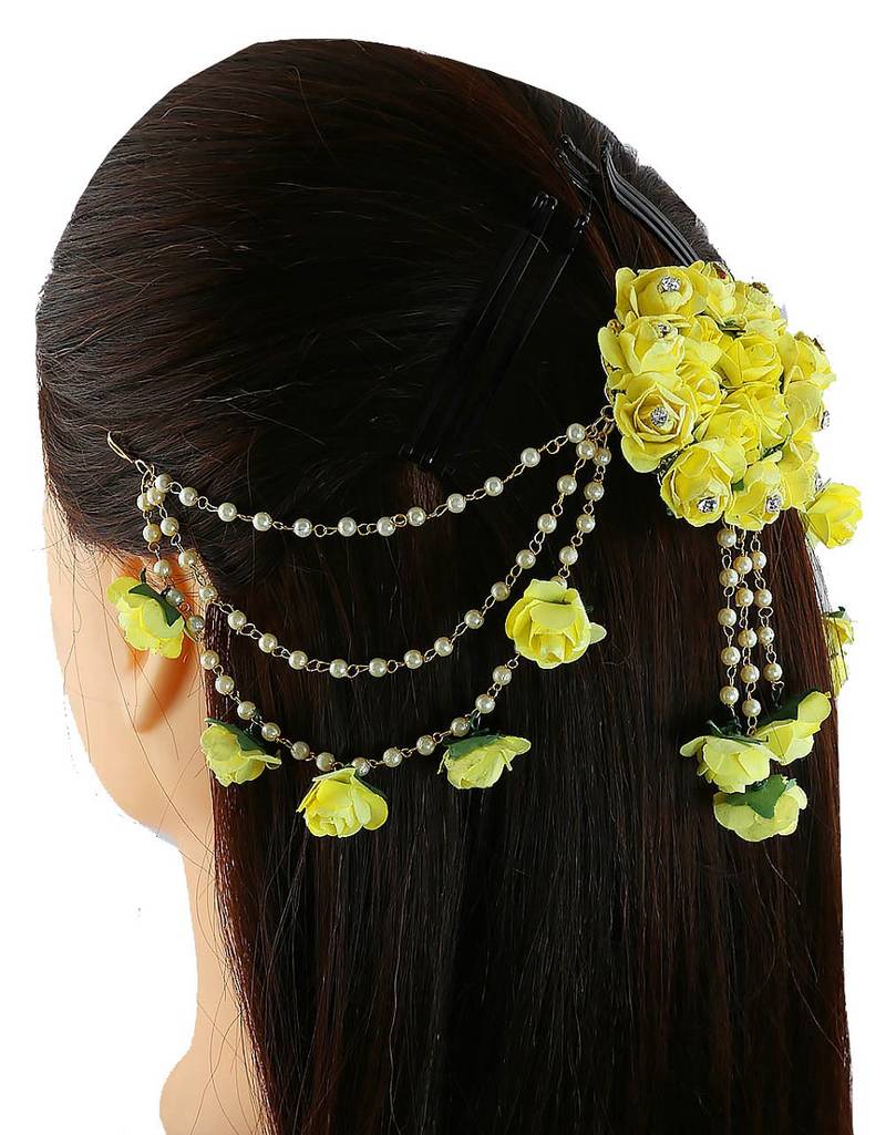 Yellow hairaccessories Mokshi Collections 3185267