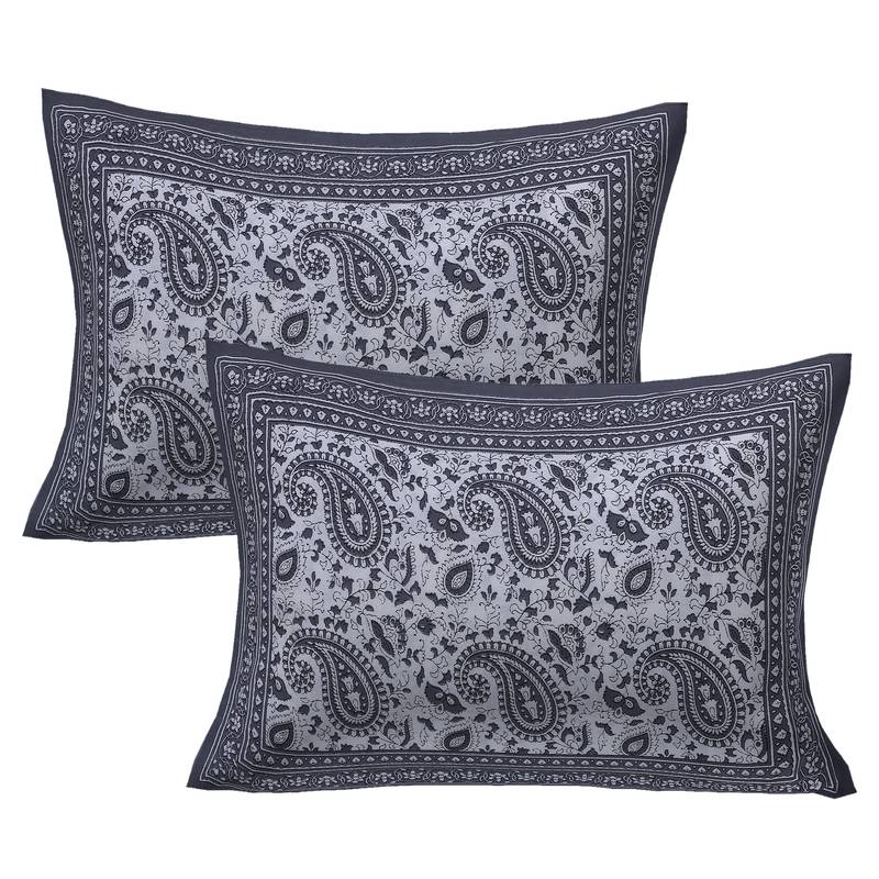 TEXSTYLERS 100 Cotton (108x108 Inches) Super King Size Bedsheet With 2